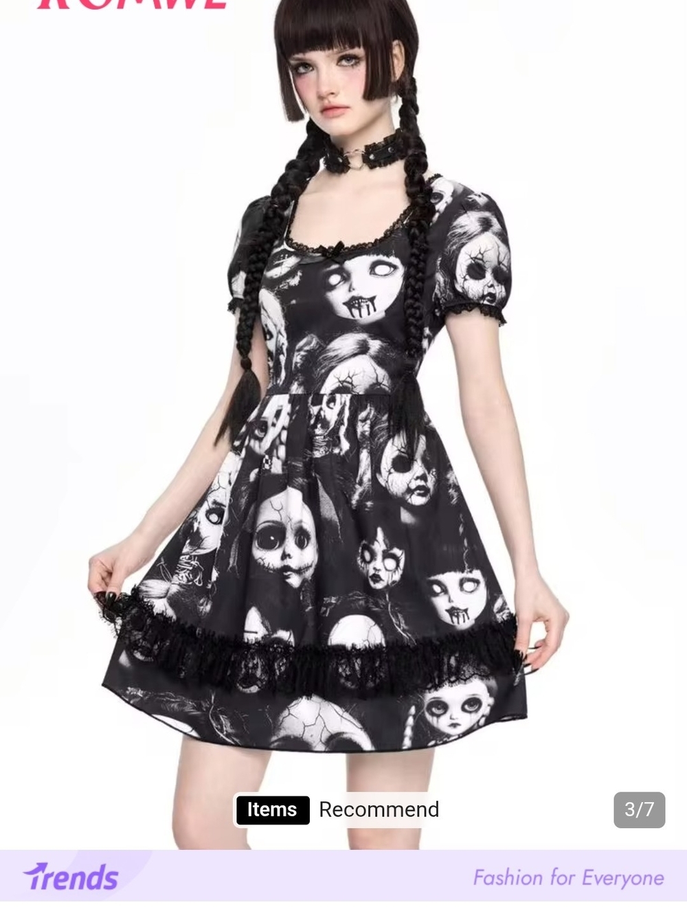 Romwe Evil Doll Dress